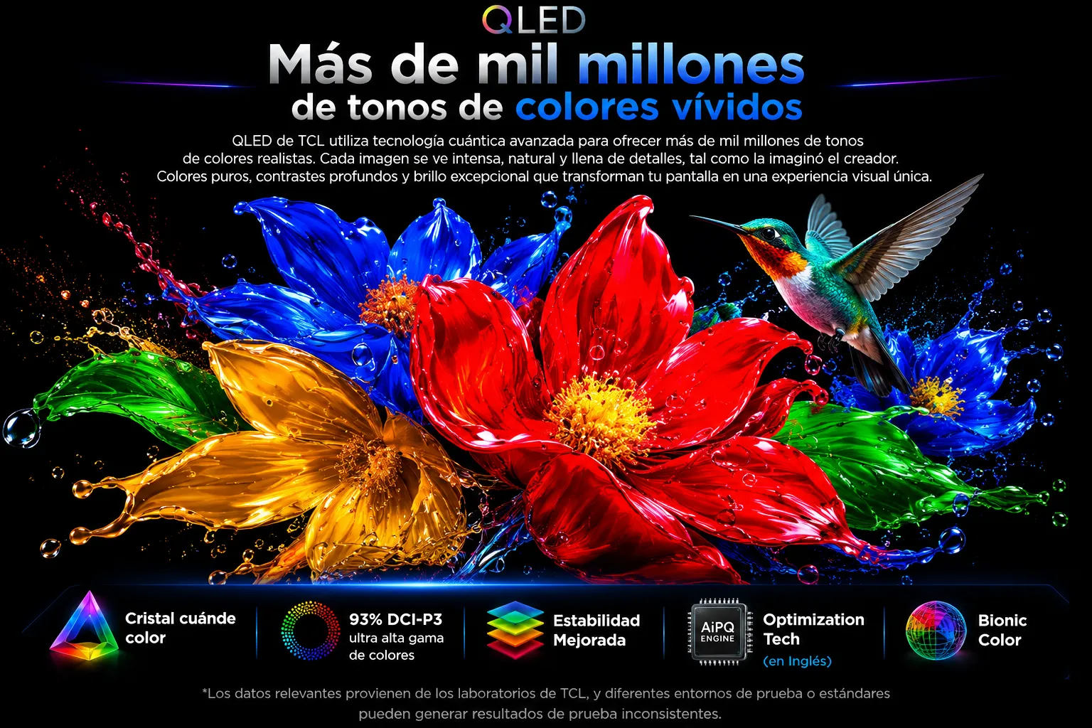 QLED · mil millones de colores