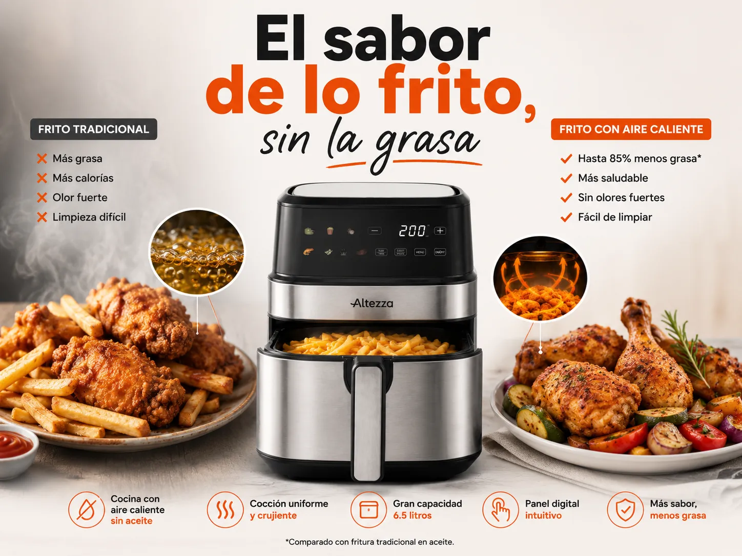 Adiós a la grasa y al tarro de aceite