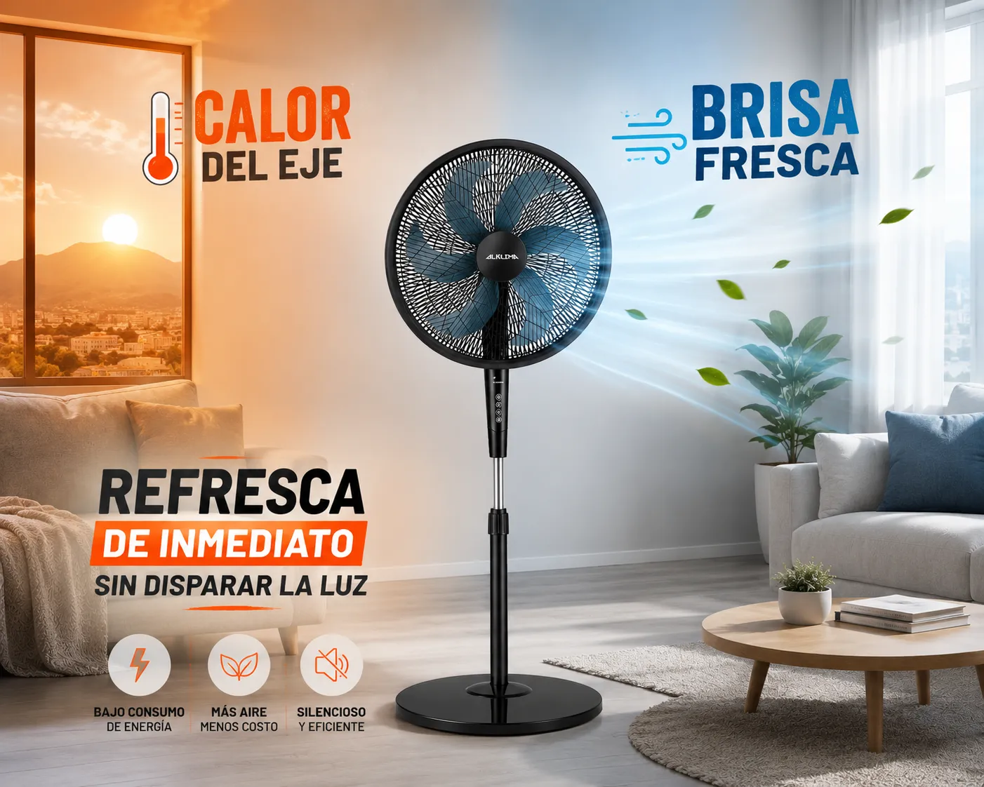 Brisa fresca, bajo consumo