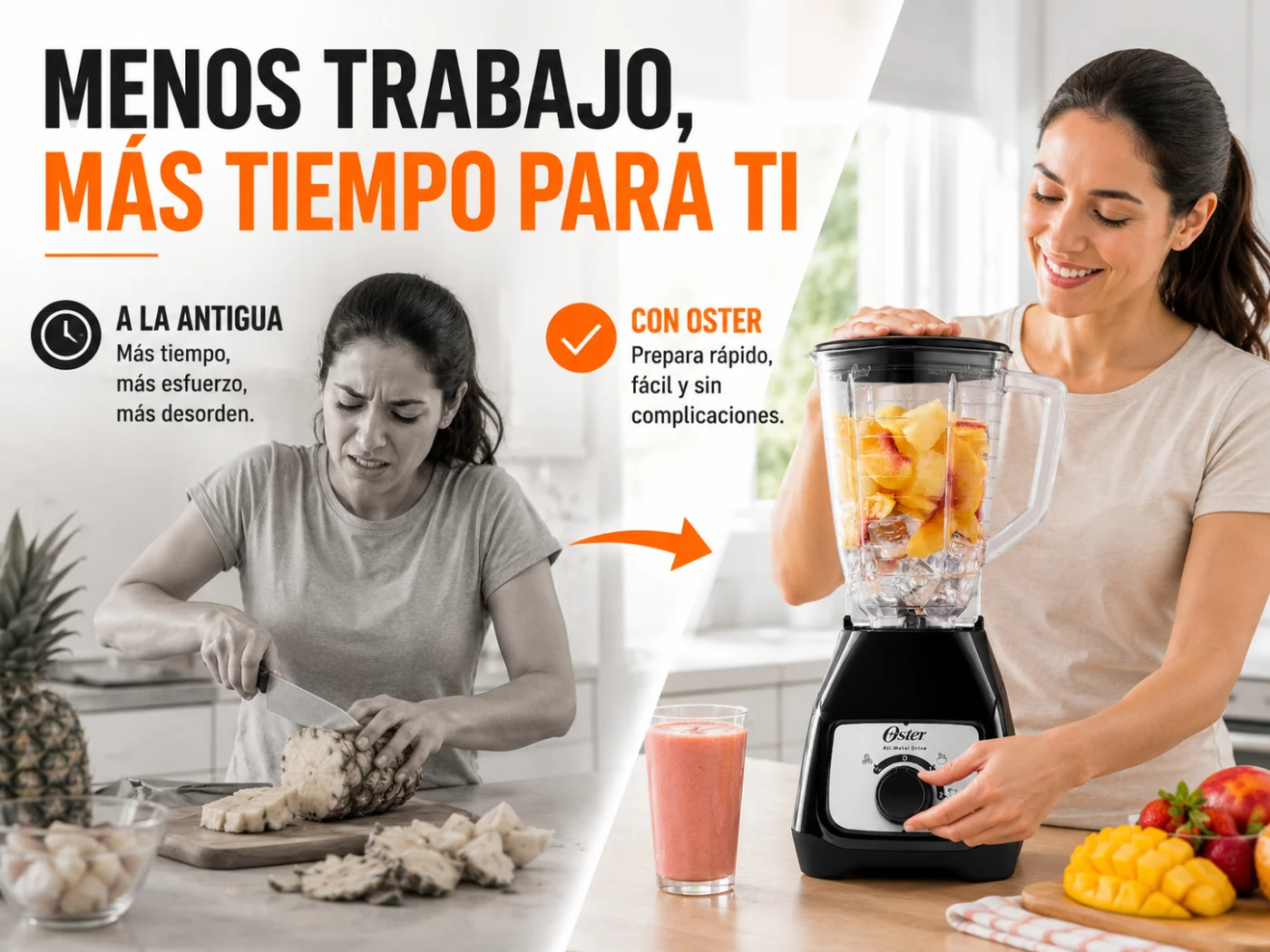 Menos tiempo en la cocina