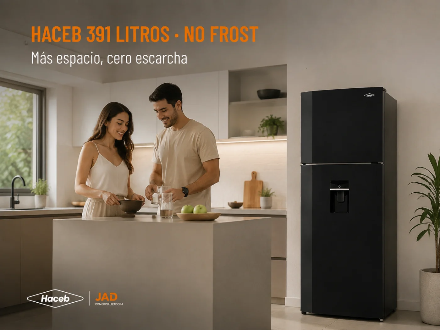 Haceb 391 litros · el espacio y la frescura para tu familia