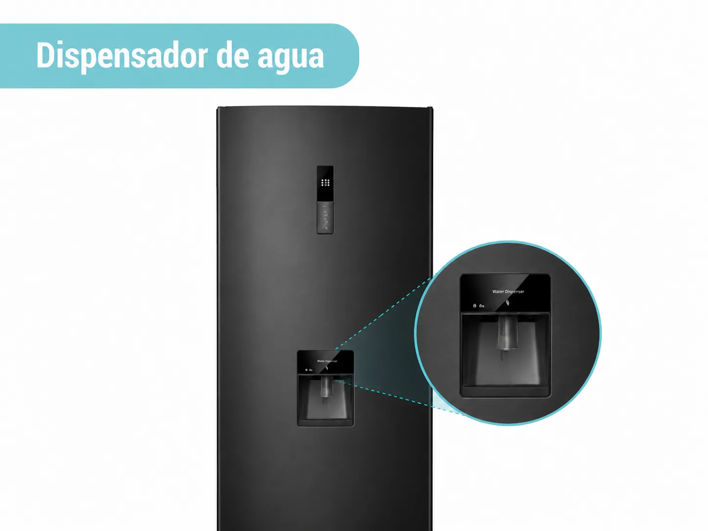 Dispensador de agua sin abrir la nevera
