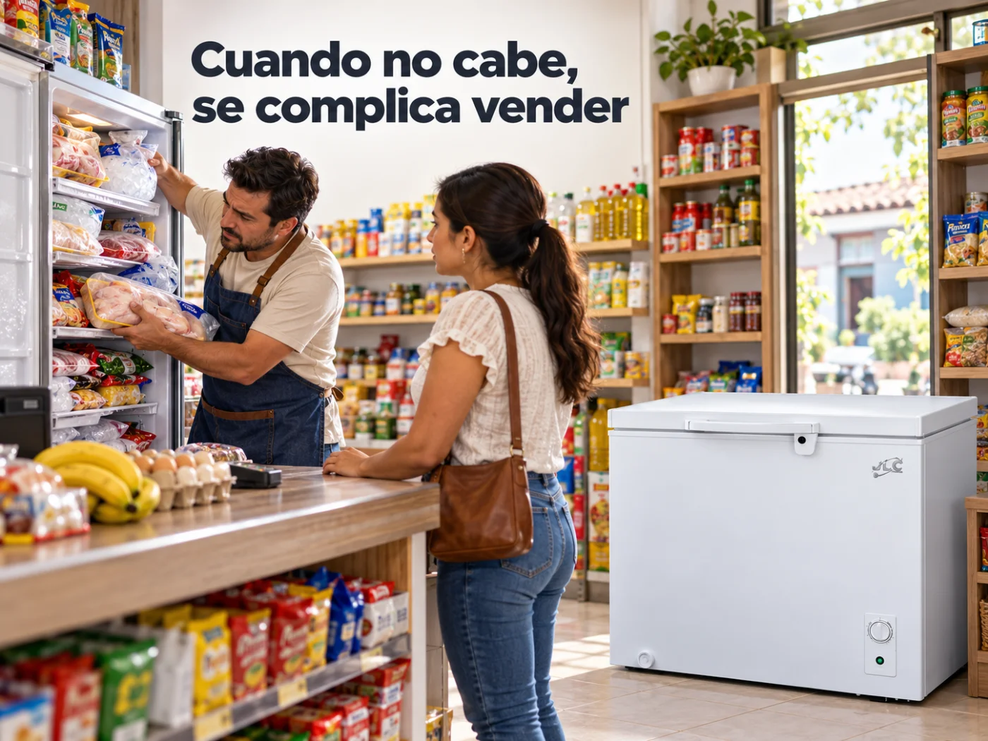 Cuando no cabe, se complica vender