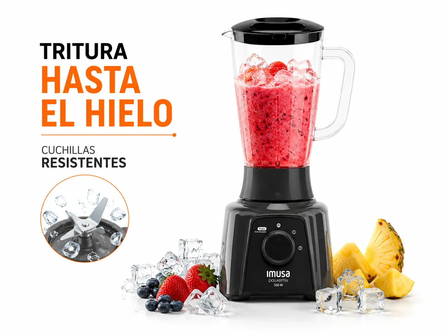 Tritura hasta el hielo