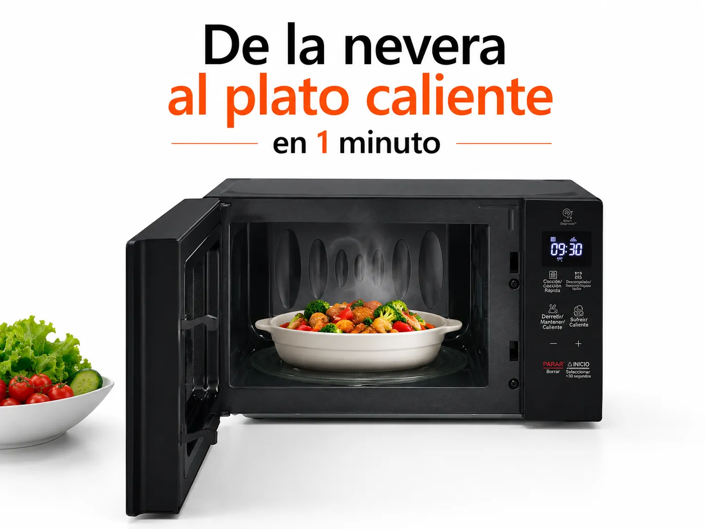 De la nevera al plato en 1 minuto