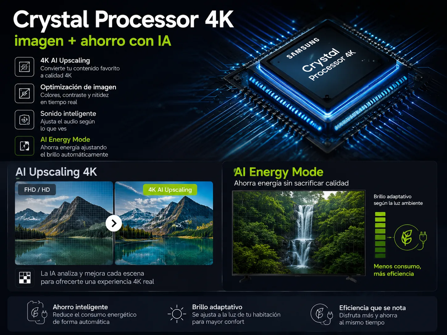 Crystal Processor 4K con IA