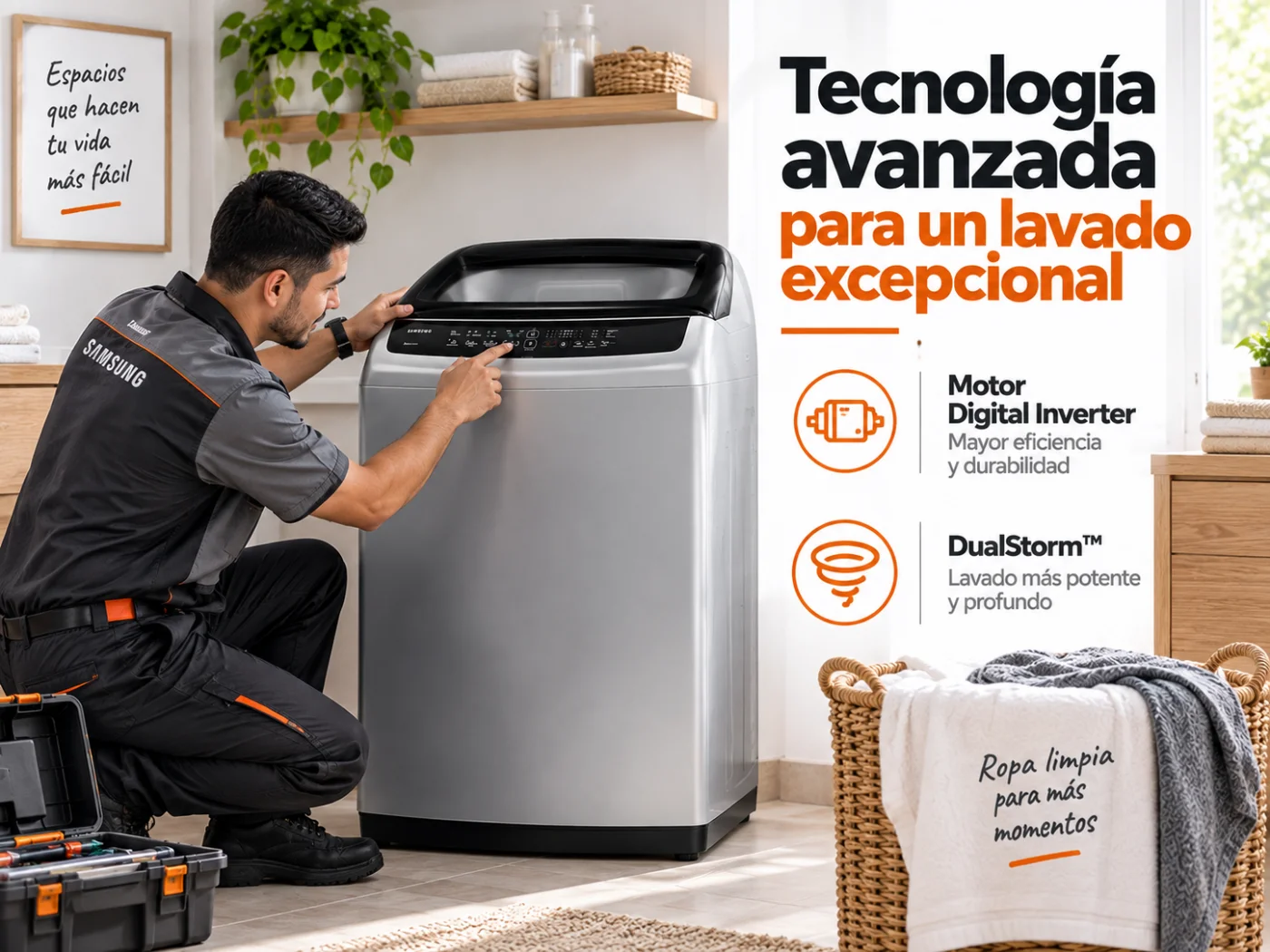 Tecnología avanzada para un lavado excepcional