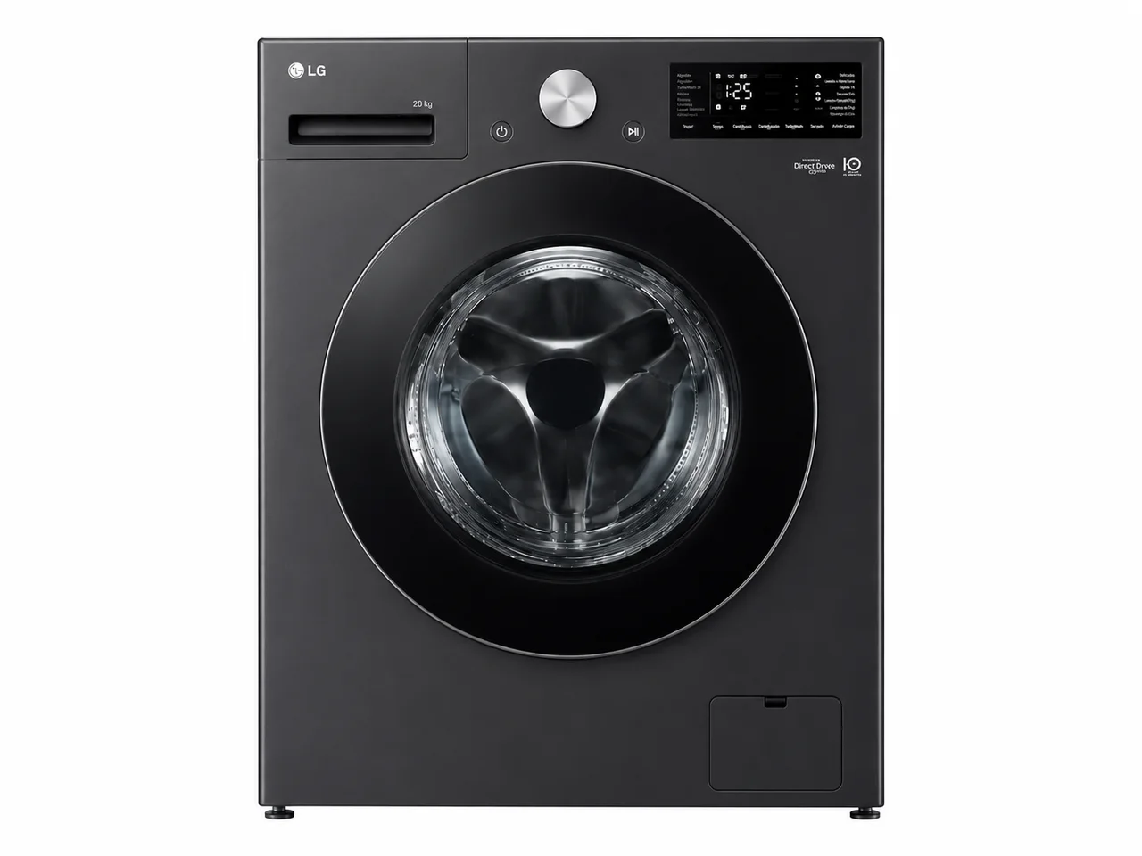 LAVADORA/SECADORA LG 20 KG NEGRA