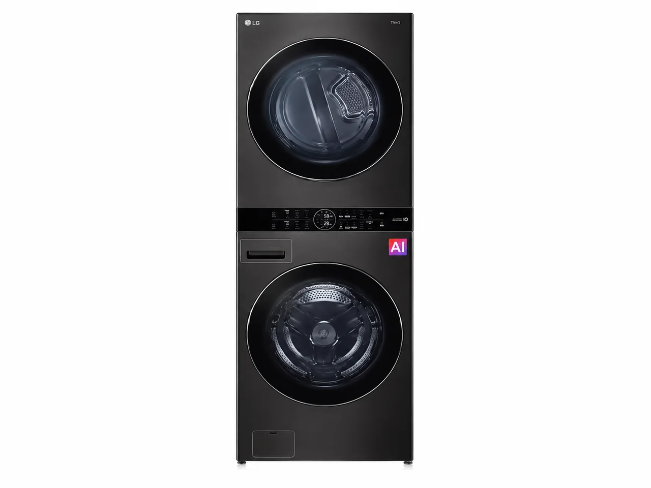 LAVADORA/SECADORA LG WASHTOWER 25 KG NEGRA
