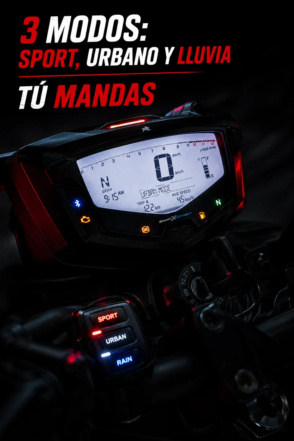3 modos de manejo: tú mandas